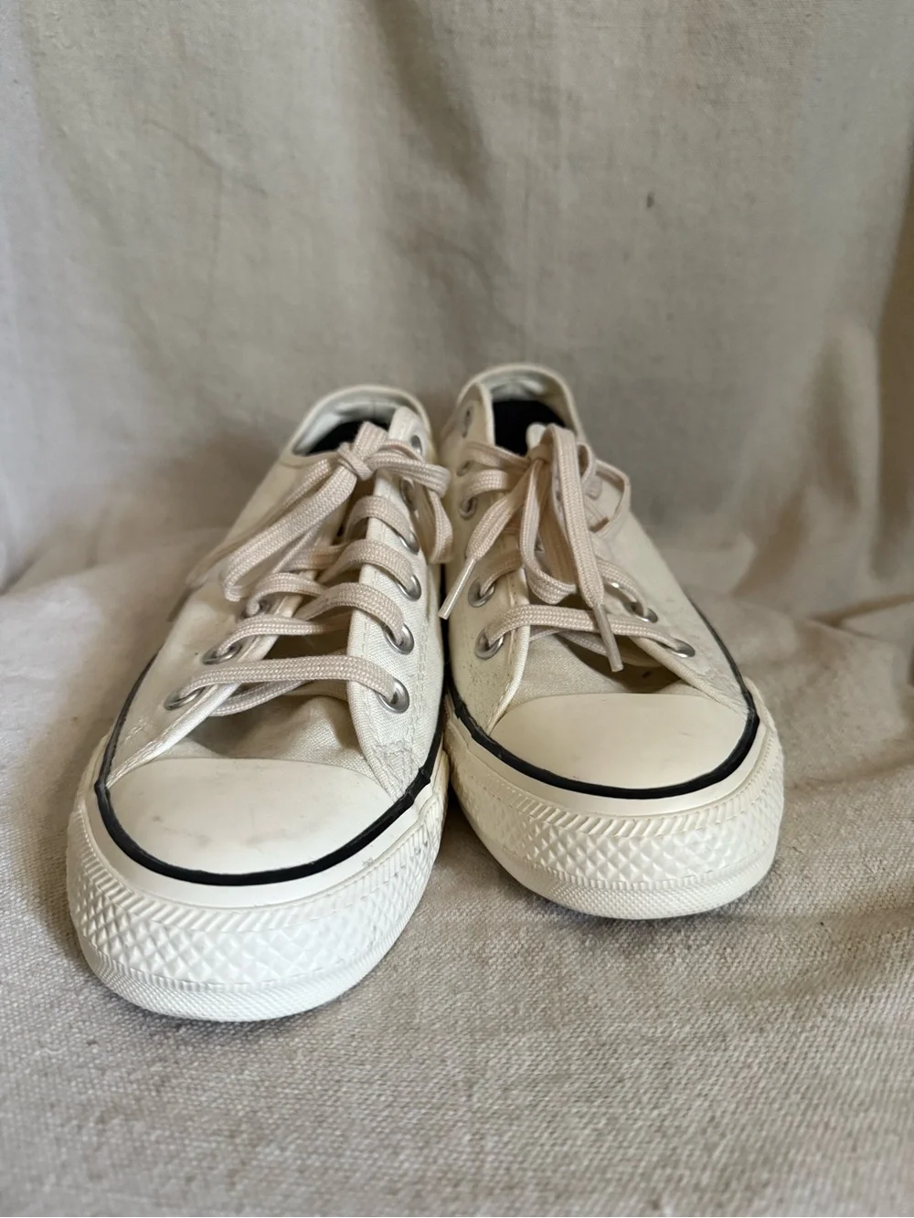 Converse Low-Top Canvas Sneakers - Cream